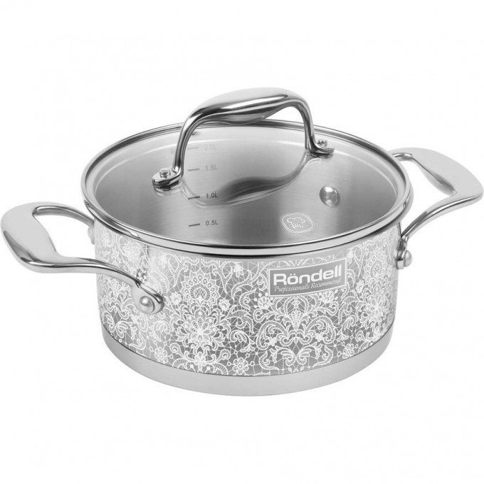 Кастрюля с крышкой RONDELL AJOUR 18 см, 2 л RDS-1053
