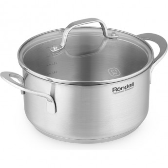 Кастрюля с крышкой RONDELL ASSET 20 см 2,8 л Кастрюля с крышкой RONDELL ASSET 20 см 2,8 л