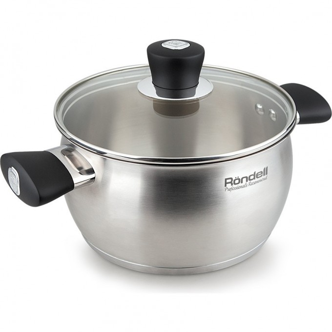 Кастрюля с крышкой RONDELL DOMINANT 20 см, 3,3 л RDS-832