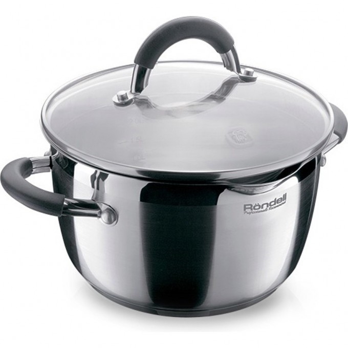 Кастрюля с крышкой RONDELL FLAMME 18 см, 2,3 л RDS-023