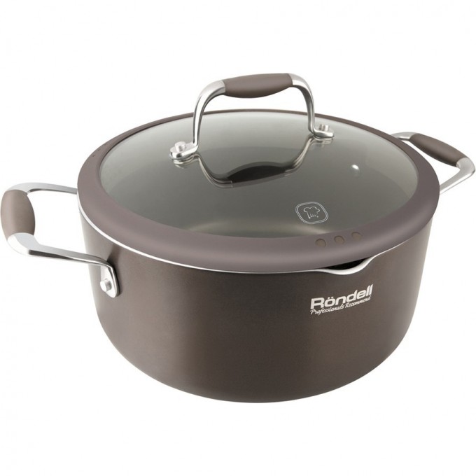 Кастрюля с крышкой RONDELL MOCCO 24 см, 3,5 л RDA-281