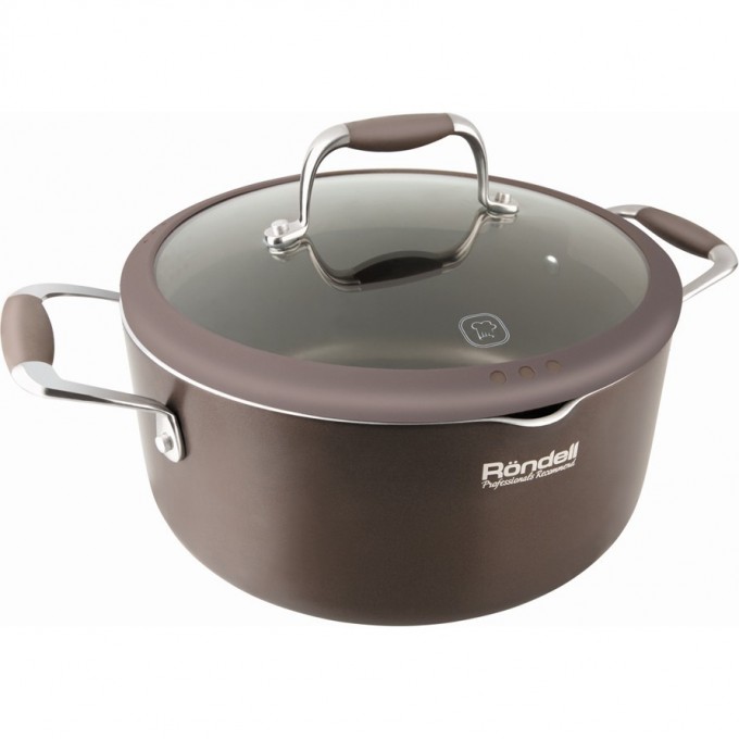 Кастрюля с крышкой RONDELL MOCCO 26 см 5,5 л RDA-551