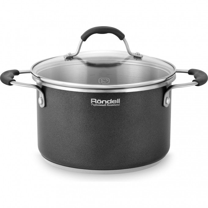 Кастрюля с крышкой RONDELL STERN 20 см, 3,9 л RDS-010