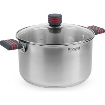 Кастрюля с крышкой RONDELL STRIPES RDS-1281 24 см 5,8 л Кастрюля с крышкой RONDELL STRIPES RDS-1281 24 см 5,8 л