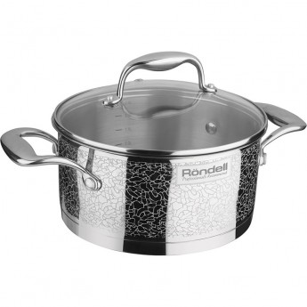 Кастрюля с крышкой RONDELL VINTAGE 18 см, 2 л Кастрюля с крышкой RONDELL VINTAGE 18 см, 2 л