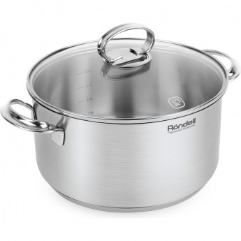 Кастрюля с крышкой RONDELL ZART 20 см, 3,1 л Кастрюля с крышкой RONDELL ZART 20 см, 3,1 л