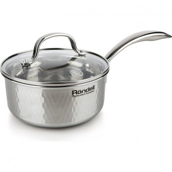 Ковш с крышкой RONDELL RAINDROPS 16 см, 1,3 л Ковш с крышкой RONDELL RAINDROPS 16 см, 1,3 л