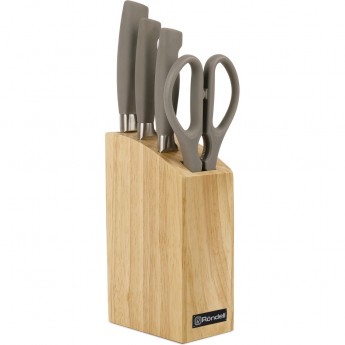 Набор из 3 ножей и ножниц в блоке RONDELL DAGGER Набор из 3 ножей и ножниц в блоке RONDELL DAGGER