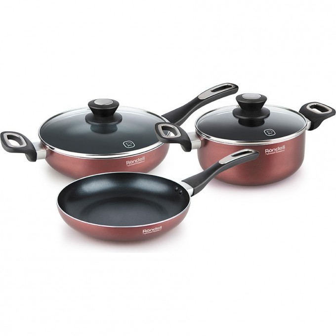 Набор посуды 5 предметов RONDELL PRAKTIKA с индукционным дном RDA-576