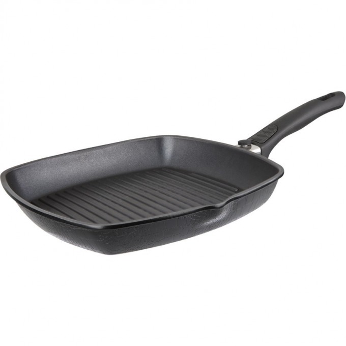 Сковорода-гриль RONDELL ESCURION 28x28х4,4 см со съемной ручкой RDA-869