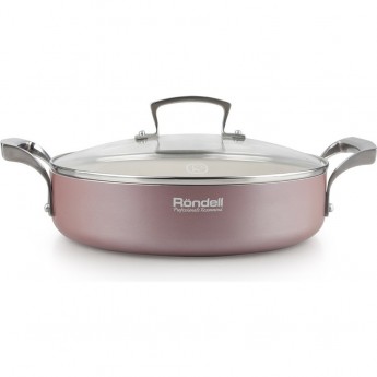 Сотейник с крышкой RONDELL ROSSO 26х6,4 см